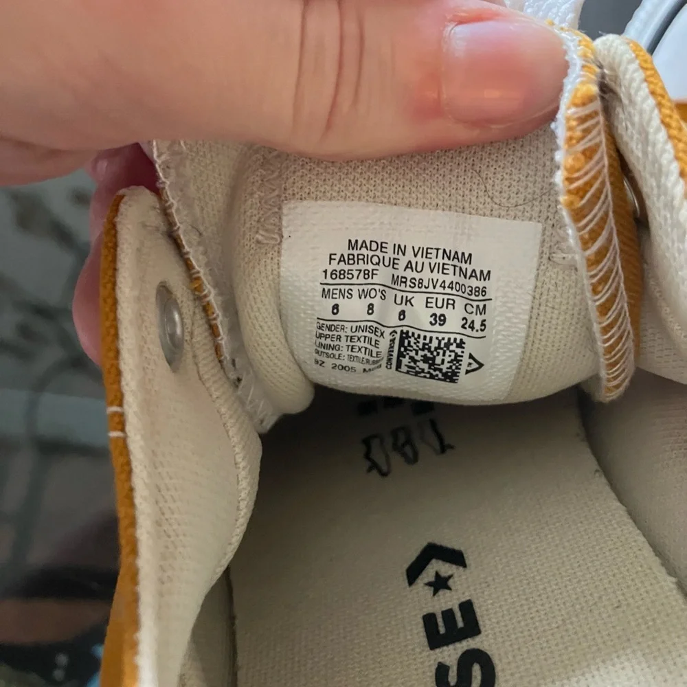 Converse Mustard Yellow Low-Top Sneakers - Picture 5 of 5